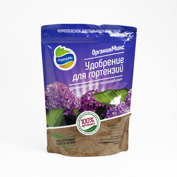 Удобрение "ОрганикМикс" для гортензий 800г, изображение 0