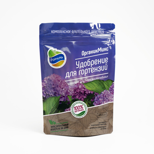 Удобрение "ОрганикМикс" для гортензий 200г, изображение 0